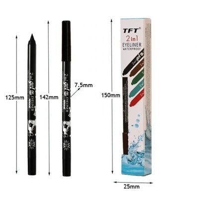 Waterproof 2 In 1 Gelpotlood Eyeliner