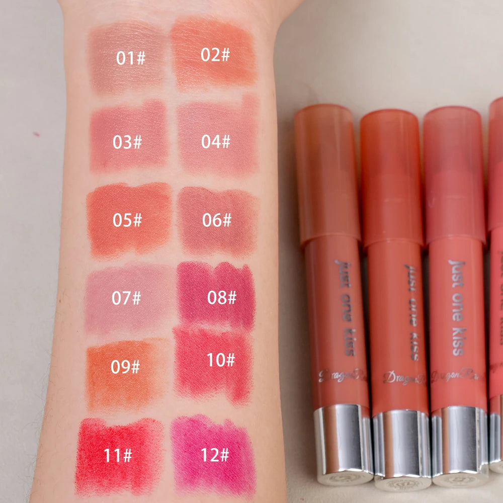 Nude Brown Lipliner Pen Waterproof Sexy Red Matte Contour Tint Lipstick Lasting Non-stick Cup Lipliner Pen Lips Makeup Cosmetic